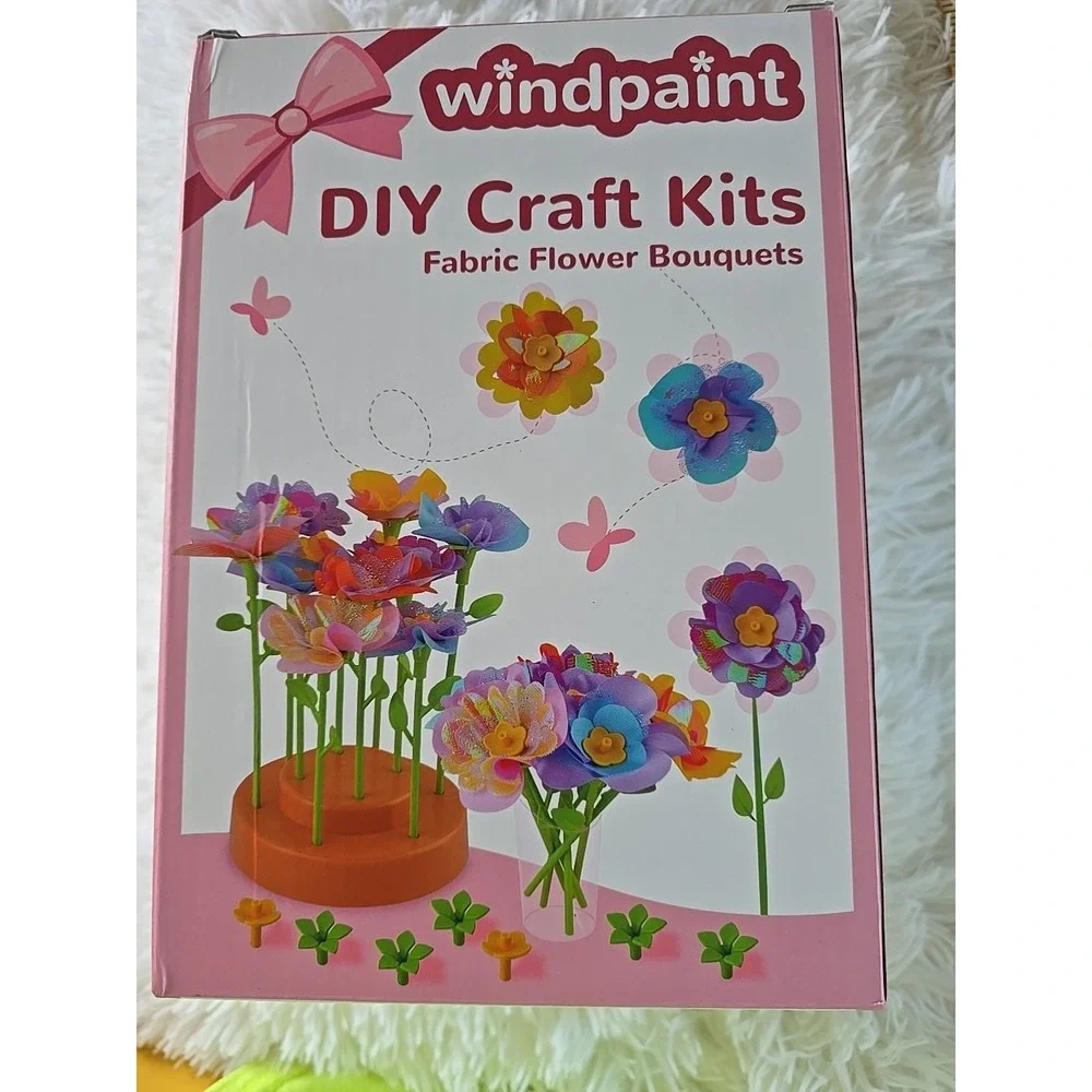 Toys for Girls 3‎ And Up Years Old, DIY Craft Kits for Kids, Fabric Flowers